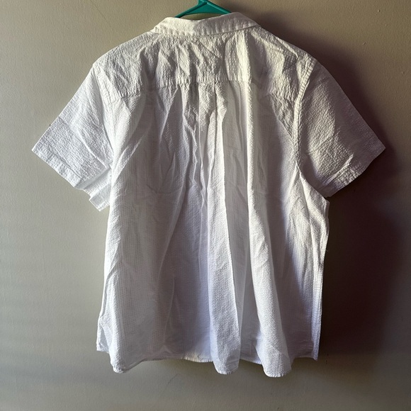 LL BEAN Women's Vacationland Seersucker Shirt, Short-Sleeve Popover Stripe 2X - Picture 5 of 5